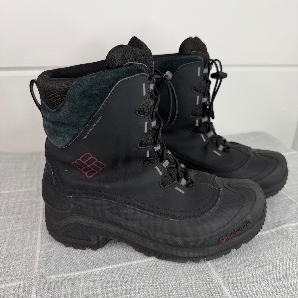Columbia Bugaboot‎ YOUTH Size 6 Black 200g Suede Winter Boots